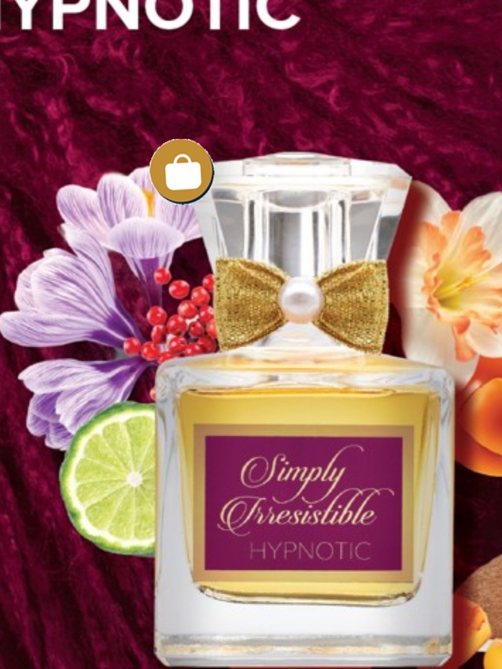 Simply Irresistible Hypnotic Women's Fragrance - Gold Bow, Purple Label